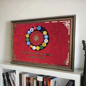3D Cumhurbaşkanlığı Forsu 16 Türk Devleti 60x80 Cm